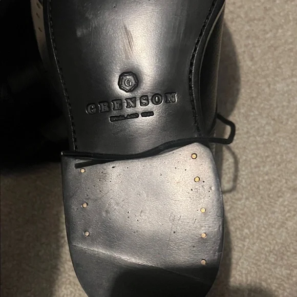Grenson Black Perforated Derbys